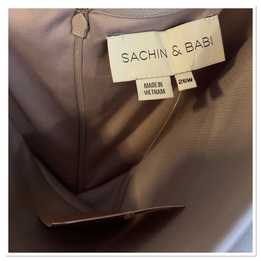 NWT Anthropologie Sachin & Babi Cali Satin Midi Dress Charmeuse Size 26 - Picture 8 of 11
